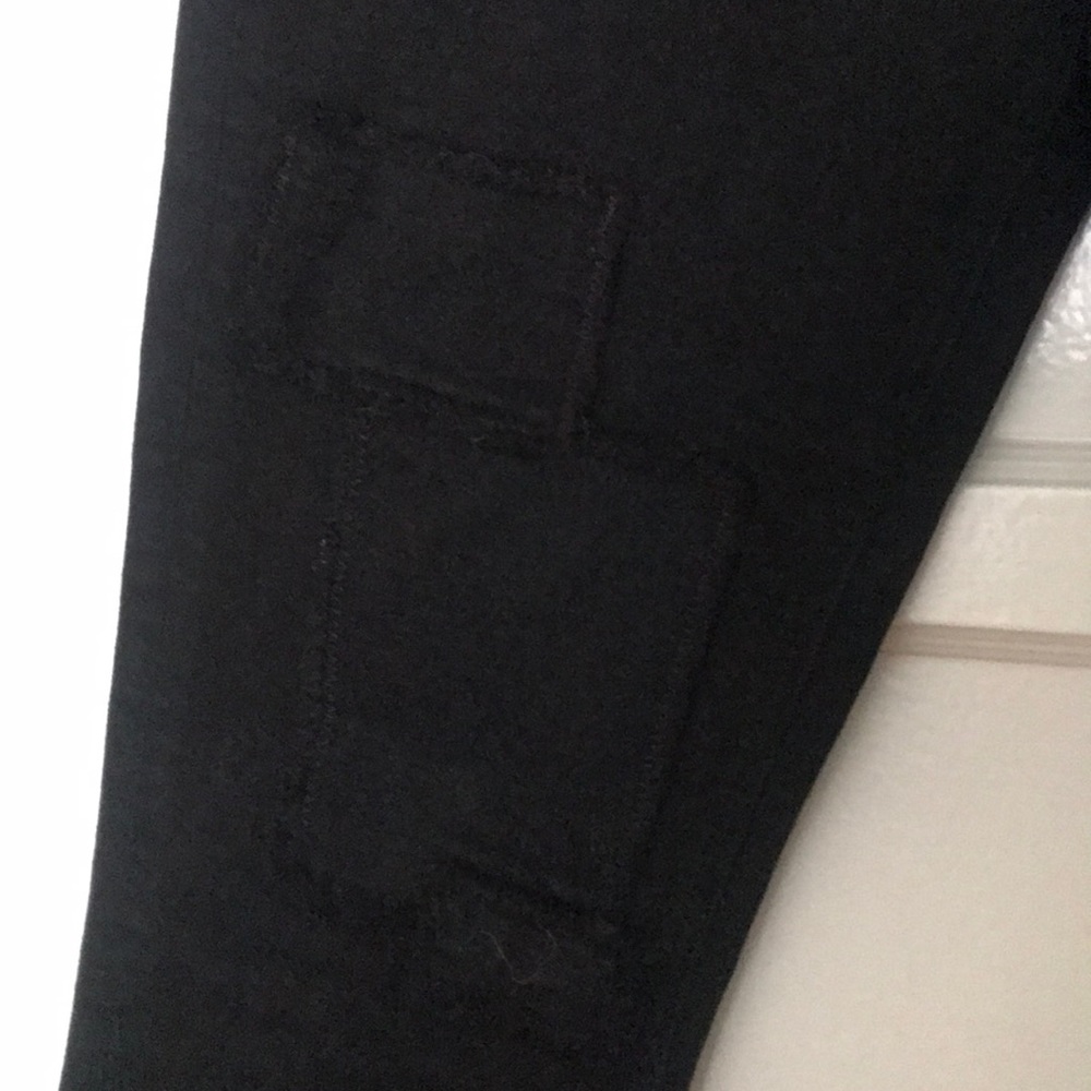 Black Jeans With Patchwork Detailing - image 5